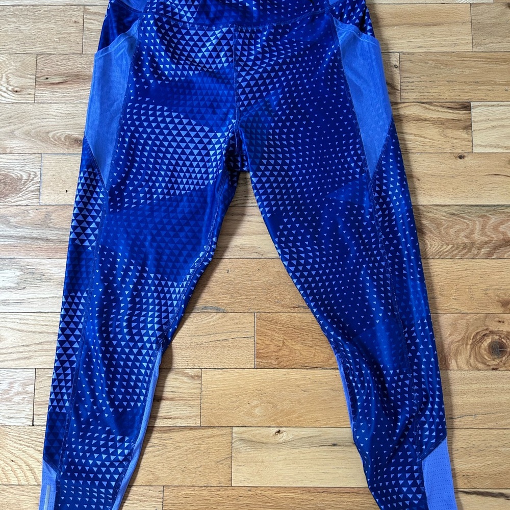 Purple Geometric Women Leggings